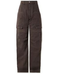 Rick Owens - Stefan Wide-Leg Cotton-Twill Cargo Trousers - Lyst