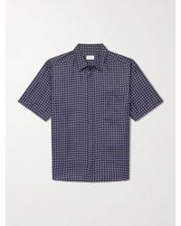 Saint Laurent - Printed Silk-voile Shirt - Lyst