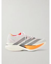 adidas Originals - Adizero Prime X3 Striped Rubber-Trimmed Strung Running Sneakers - Lyst