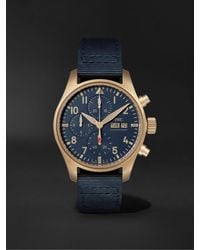 IWC Schaffhausen - Pilot's Automatic Chronograph 41mm Bronze And Textile Watch - Lyst