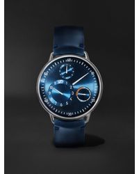 Ressence - Type 1 Automatic 42.7mm Titanium And Leather Watch - Lyst