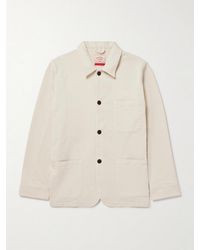 Portuguese Flannel - Labura Stretch-Cotton Twill Overshirt - Lyst