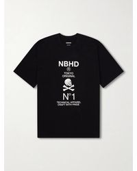 Neighborhood - Printed Cotton T-shirt - Lyst
