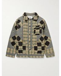 Bode - Patchwork Corduroy-Trimmed Cotton Jacket - Lyst
