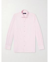 J. Mueser - Striped Cotton-poplin Shirt - Lyst