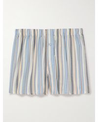 Hanro - Fancy Striped Lyocell And Cotton-blend Boxer Shorts - Lyst