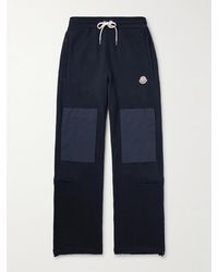Moncler Genius - Billionaire Boys Club Straight-leg Shell-trimmed Cotton-jersey Sweatpants - Lyst