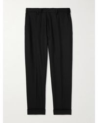 Dries Van Noten - Straight-Leg Grain De Poudre Wool Trousers - Lyst