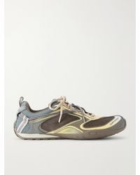Balenciaga - Radar Gradient Lines Mesh And Rubber Sneakers - Lyst
