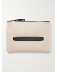 Tom Ford - Buckley Leather-trimmed Canvas Document Holder - Lyst