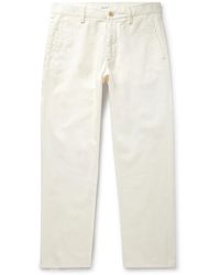 NN07 - Alex 1802 Straight-leg Organic Cotton-twill Trousers - Lyst