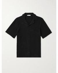 Onia - Camp-collar Cotton-blend Shirt - Lyst