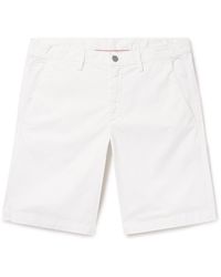 Massimo Alba - Vela Straight-leg Stretch-cotton Poplin Bermuda Shorts - Lyst