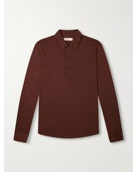 Orlebar Brown - Sebastian Wool-jersey Polo Shirt - Lyst