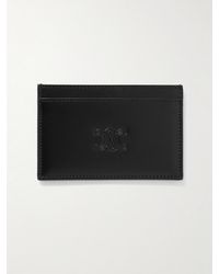 Celine - Triomphe Logo-Embossed Leather Cardholder - Lyst