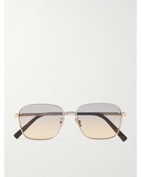 Dior - Cd Diamond S4u D-frame Silver-tone And Tortoiseshell Acetate Sunglasses - Lyst