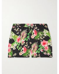 Ralph Lauren Purple Label - Amalfi Straight-leg Mid-length Floral-print Swim Shorts - Lyst