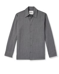 Jil Sander - Wool-ripstop Overshirt - Lyst