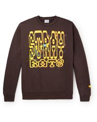 Stray Rats - Pvm Logo-print Cotton-jersey Sweatshirt - Lyst