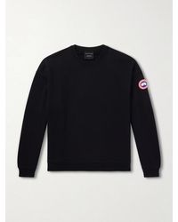 Canada Goose - Rove Logo-Embroidered Cotton-Jersey Sweater - Lyst