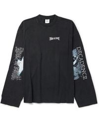 Vetements - Oversized Logo-Print Cotton-Jersey T-Shirt - Lyst