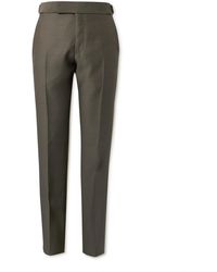 Tom Ford - Atticus Straight-leg Wool And Silk-blend Suit Trousers - Lyst