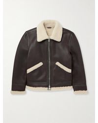 MR P. - Shearling Aviator Jacket - Lyst
