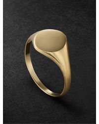 Mateo - Gold Signet Ring - Lyst