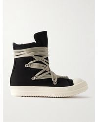 Rick Owens - Megalace High-Top-Sneakers aus Denim - Lyst