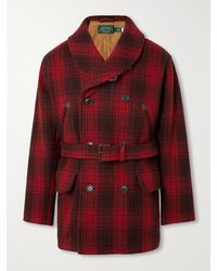 Polo Ralph Lauren - Polo Country Shawl-Collar Belted Checked Cotton Jacket - Lyst