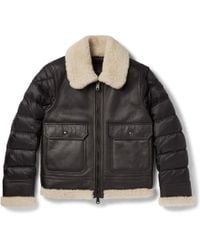 Moncler Leather jackets for Men - Lyst.com