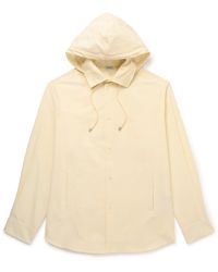 Loewe - Logo-jacquard Cotton-poplin Hooded Overshirt - Lyst
