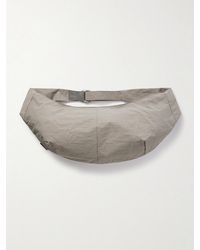 master-piece - Sash Large Leather-Trimmed Coated-Nylon Sling Bag - Lyst
