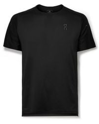 On Shoes - Performance-t Stretch Recycled-jersey And Mesh T-shirt - Lyst