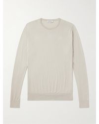 John Smedley - Hatfield Slim-Fit Sea Island Cotton Sweater - Lyst