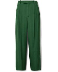 Jacquemus - Titolo Straight-leg Pleated Woven Trousers - Lyst