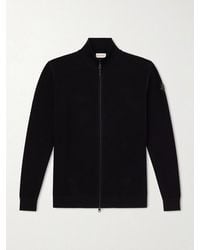 Moncler - Logo-Appliquéd Cotton Zip-Up Cardigan - Lyst