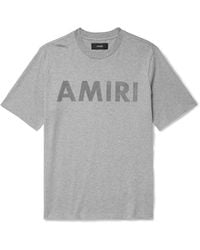 Amiri - Stencil Logo-Print Cotton-Jersey T-Shirt - Lyst