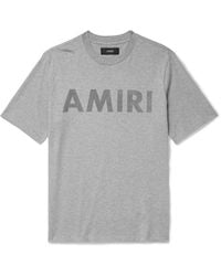 Amiri - Stencil Logo-Print Cotton-Jersey T-Shirt - Lyst