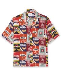 Rhude - Cigaretta Camp-collar Printed Silk-twill Shirt - Lyst