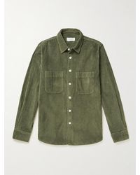 MR P. - Garment-Dyed Cotton-Blend Corduroy Shirt - Lyst