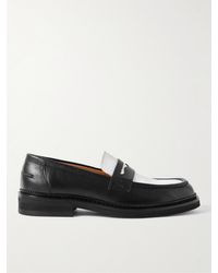 MR P. - Jacques Two-tone Leather Penny Loafers - Lyst