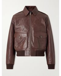 A.P.C. - Gael Leather Jacket - Lyst