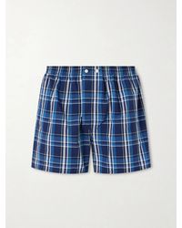 Derek Rose - Barker 42 Checked Cotton-Jersey Boxer Shorts - Lyst