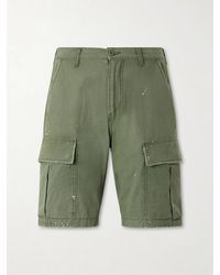 CHERRY LA - Camouflage Paint-Splattered Cargo Straight-Leg Shorts - Lyst