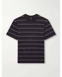 A.P.C. - Ali Striped Cotton-Jersey T-Shirt - Lyst