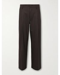 NN07 - Kay 1088 Straight-Leg Pleated Recycled-Woven Trousers - Lyst