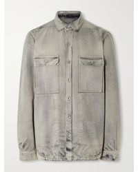 Rick Owens - Washed-Denim Overshirt - Lyst