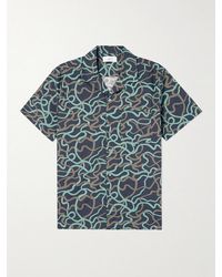 MR P. - Stella Camp-Collar Printed Cotton-Poplin Shirt - Lyst