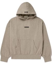 Fear Of God - Oversized Logo-Appliquéd Cotton-Blend Jersey Hoodie - Lyst